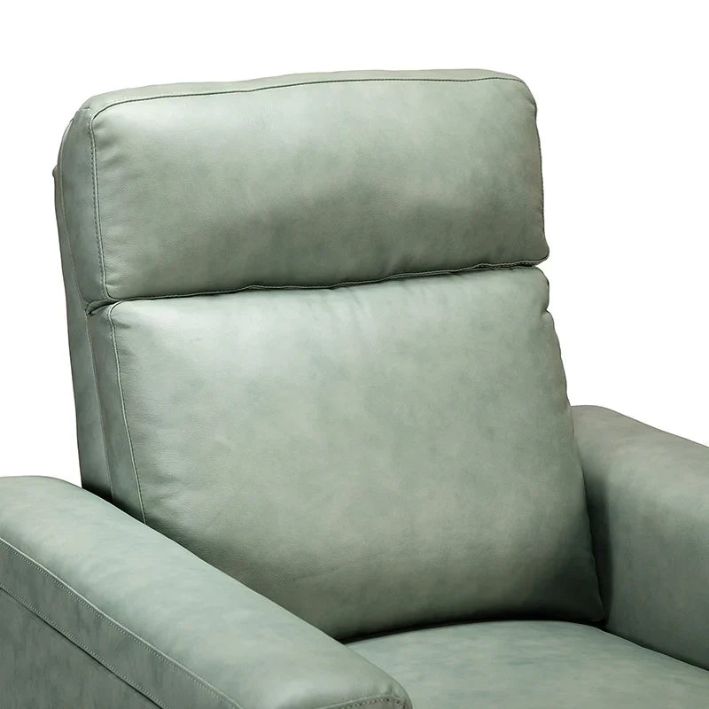 Lea 36.02" Wide Genuine Leather Power Recliner