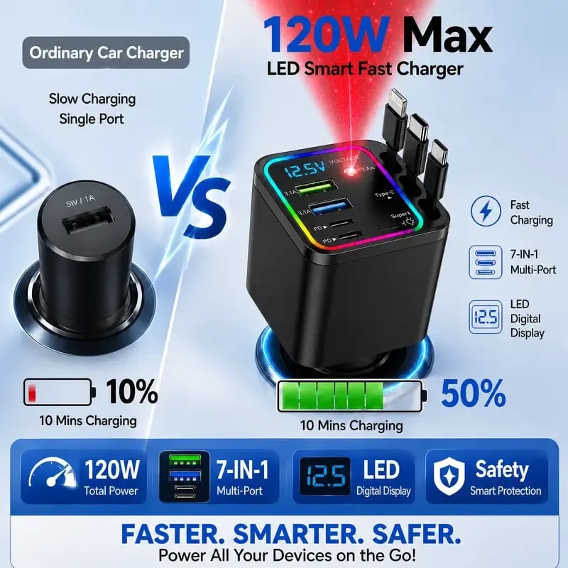 Ultimate 7-in-1 Car Charging Station