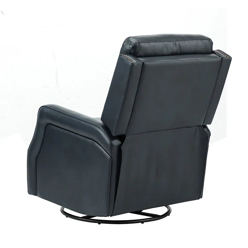 Benito 28.74" Wide Genuine Leather Swivel Rocker Recliner
