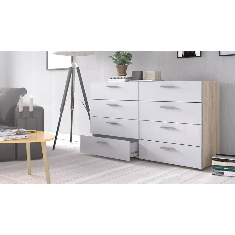Jantz 8 Drawer 55.12" W Double Dresser