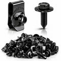 ⚙️ 40PCS 1/4'' Body Bolts & U-Nut Clips Kit, Universal Automotive Fender Bumper Splash Shield Fastener Retainer Set