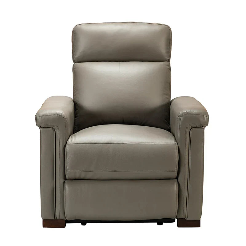 Lea 36.02" Wide Genuine Leather Power Recliner