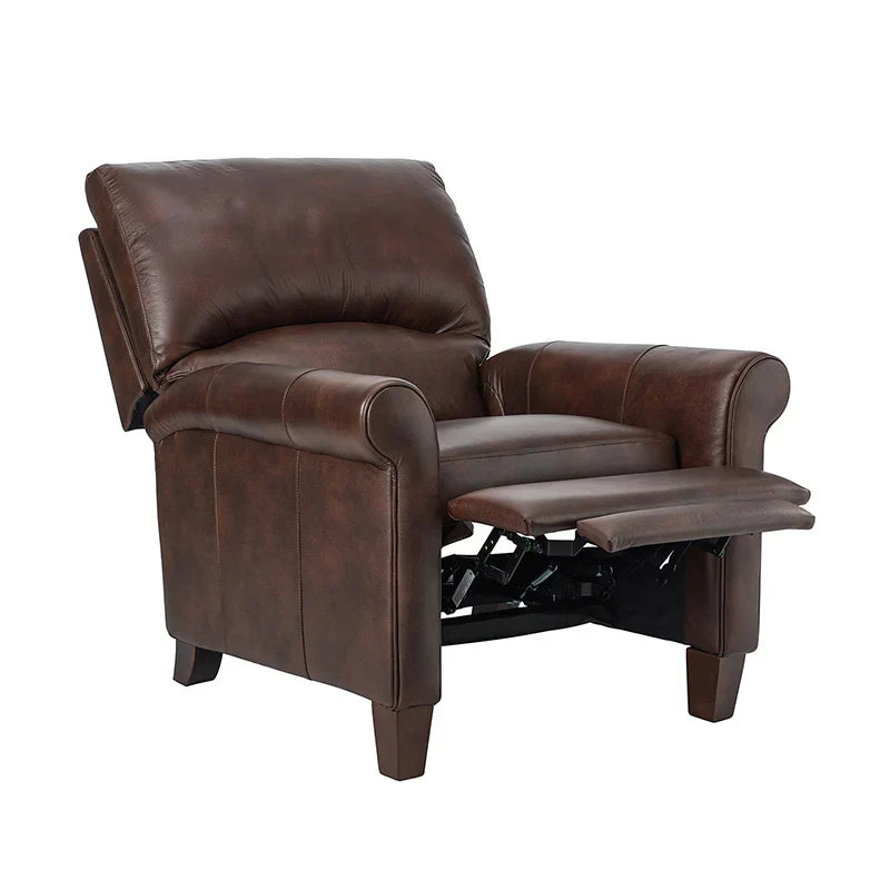 Eliana 33.07" Wide Genuine Leather Manual Recliner
