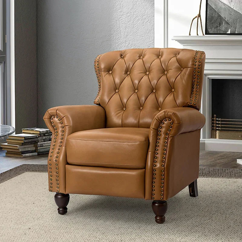 Gabrielle Genuine Leather Oversized Recliner