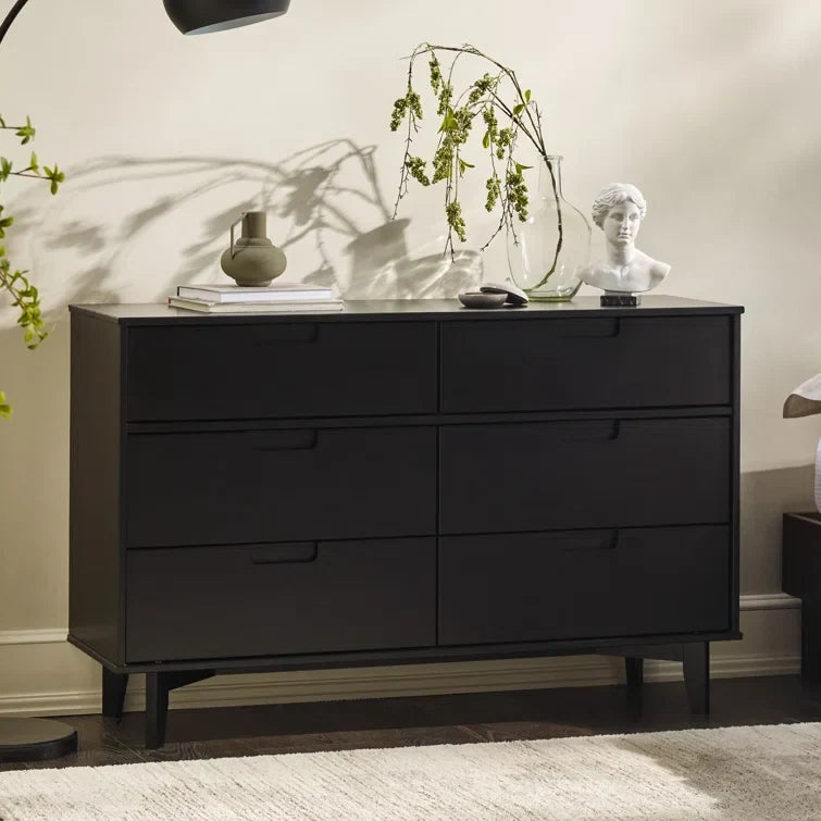 Yarber Groove 6 Drawer Double Dresser