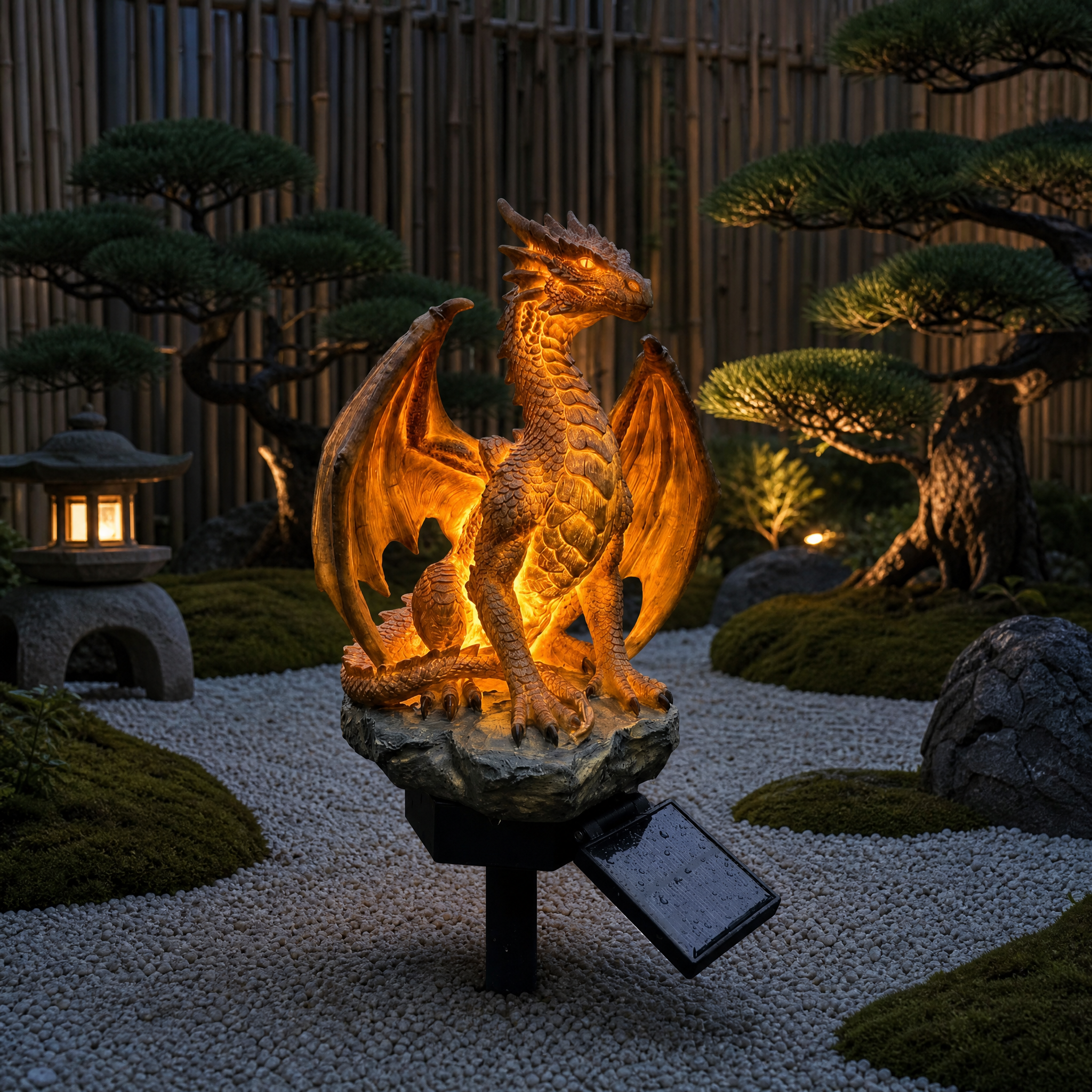 Dragon Legacy Golden Ember Edition Solar Garden Light🐉✨
