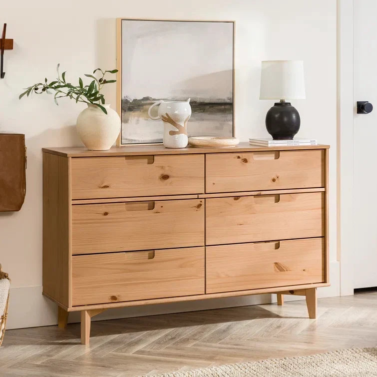 Yarber Groove 6 Drawer Double Dresser