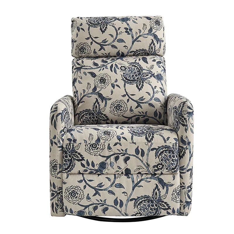 Jessie Mid-century Manual Swivel Recliner