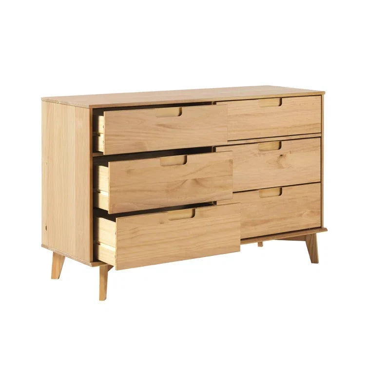 Yarber Groove 6 Drawer Double Dresser