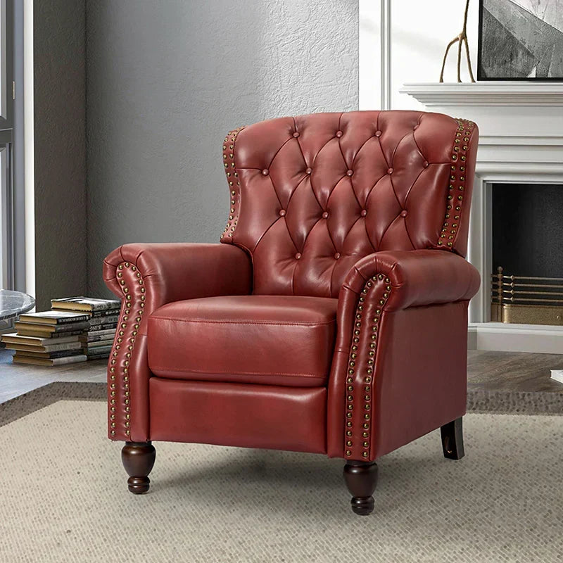 Gabrielle Genuine Leather Oversized Recliner