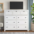 Sargent 9 Drawer 54'' W Solid Wood Dresser