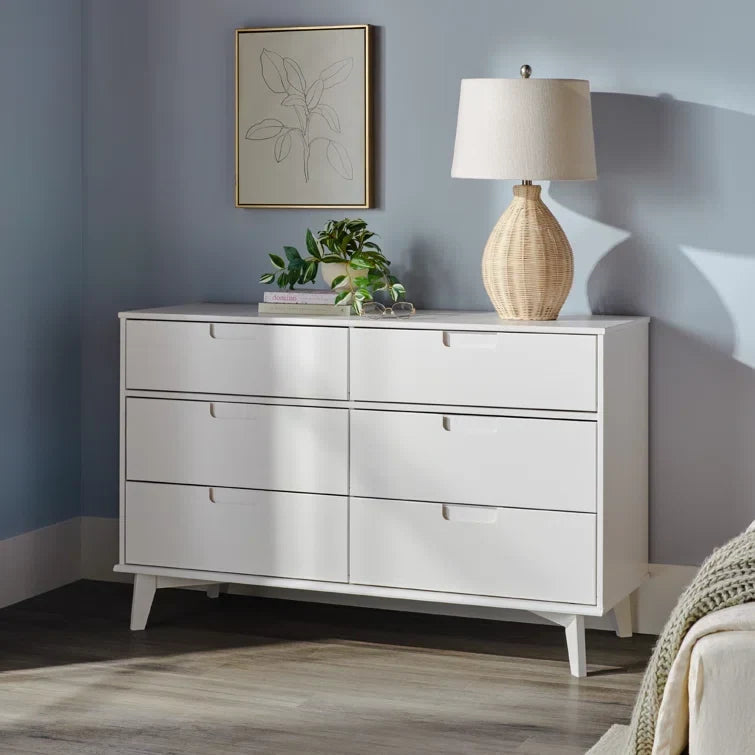 Yarber Groove 6 Drawer Double Dresser