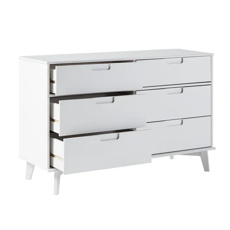Yarber Groove 6 Drawer Double Dresser