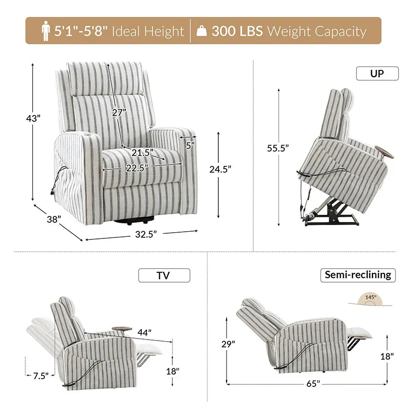 Vernon Farmhouse Charm Power Recliner