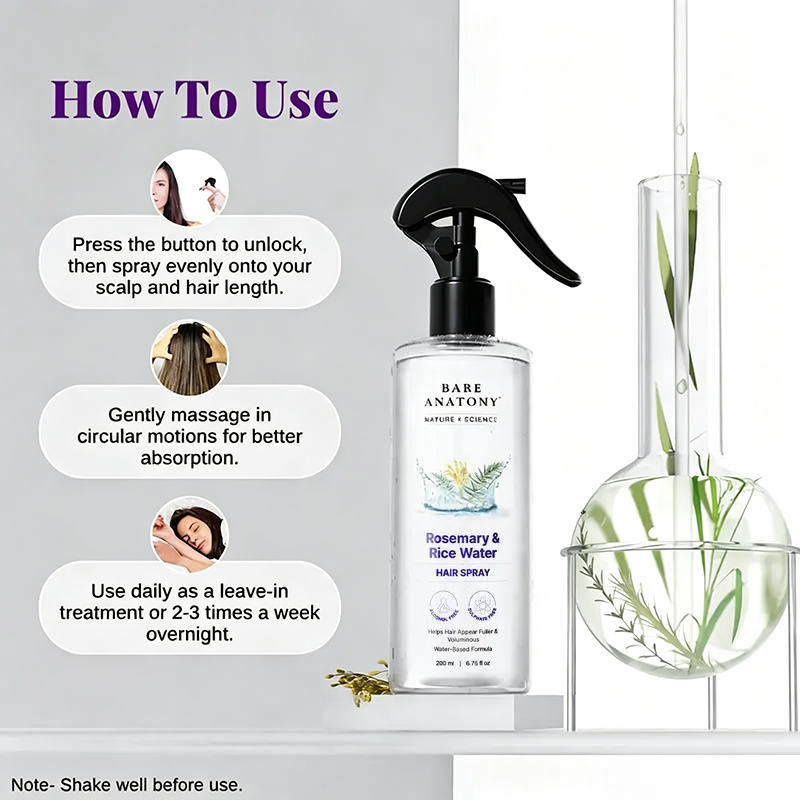Nature X Science Rosemary & Rice Water Hair Spray🌿