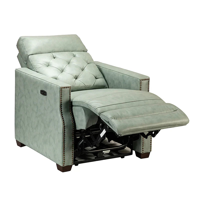 Carlota 31.5" Wide Genuine Leather Power Recliner