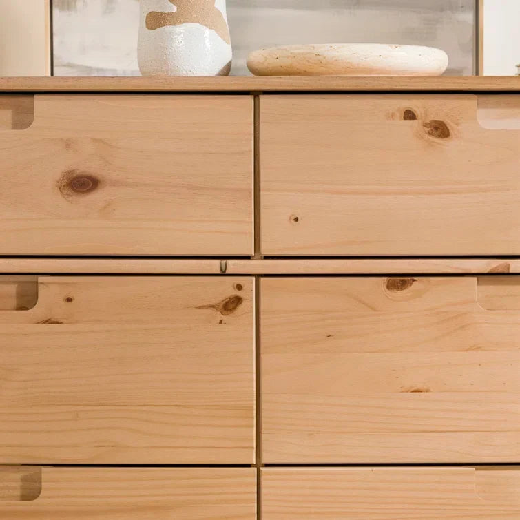 Yarber Groove 6 Drawer Double Dresser