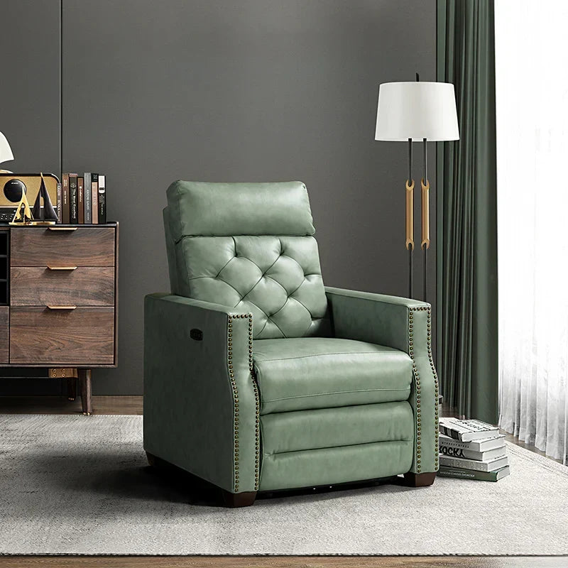 Carlota 31.5" Wide Genuine Leather Power Recliner