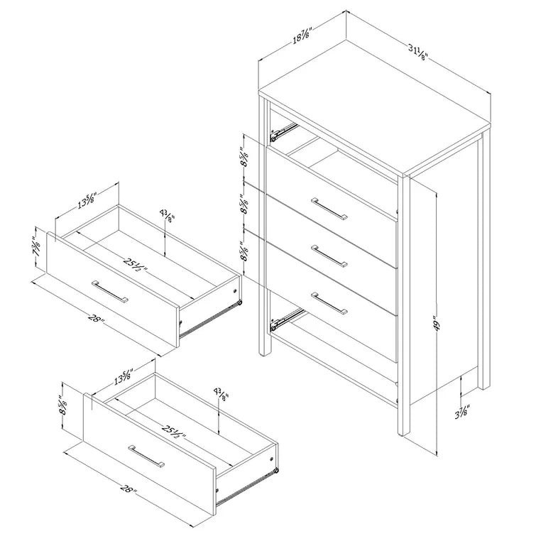 Gravity 5 - Drawer Dresser