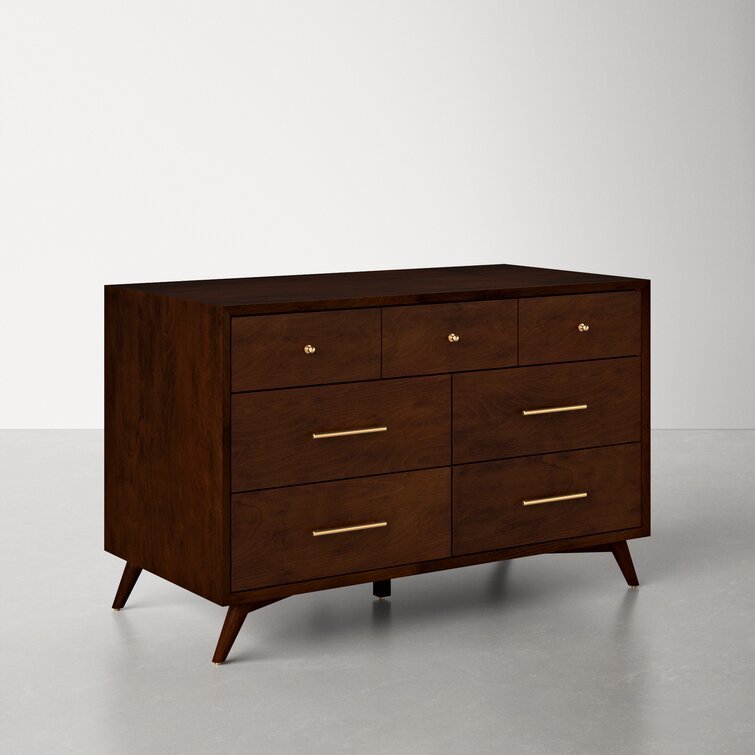 7 Drawer Williams 56'' W Solid Wood Dresser