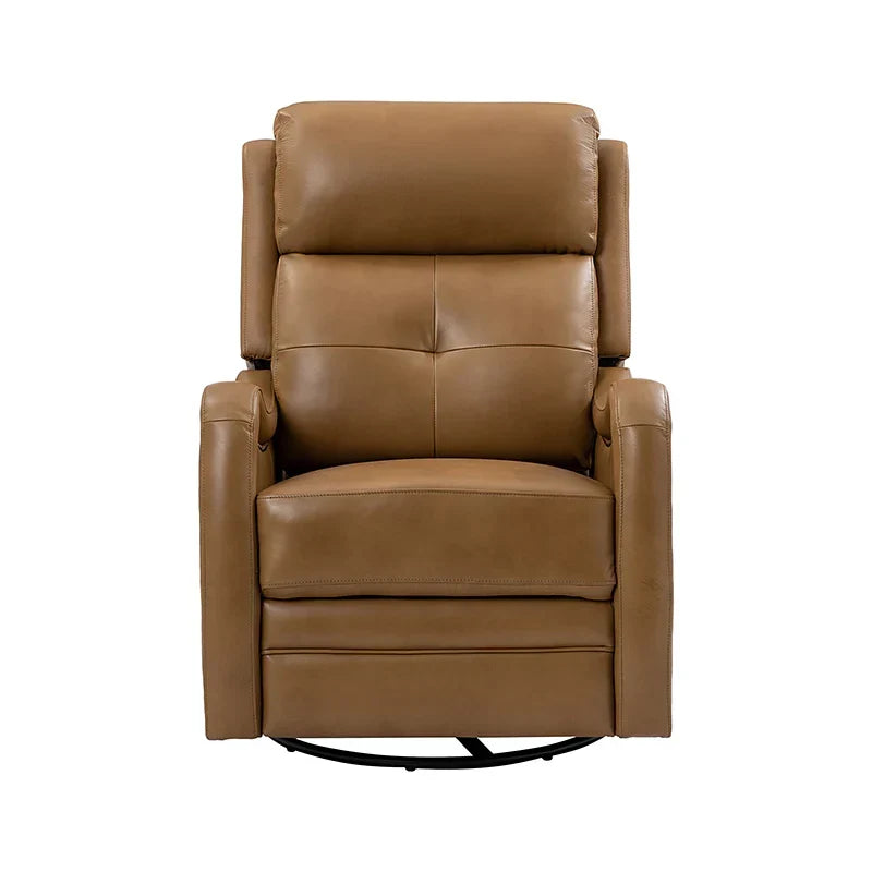 Amelia Genuine Leather Swivel Rocker Recliner