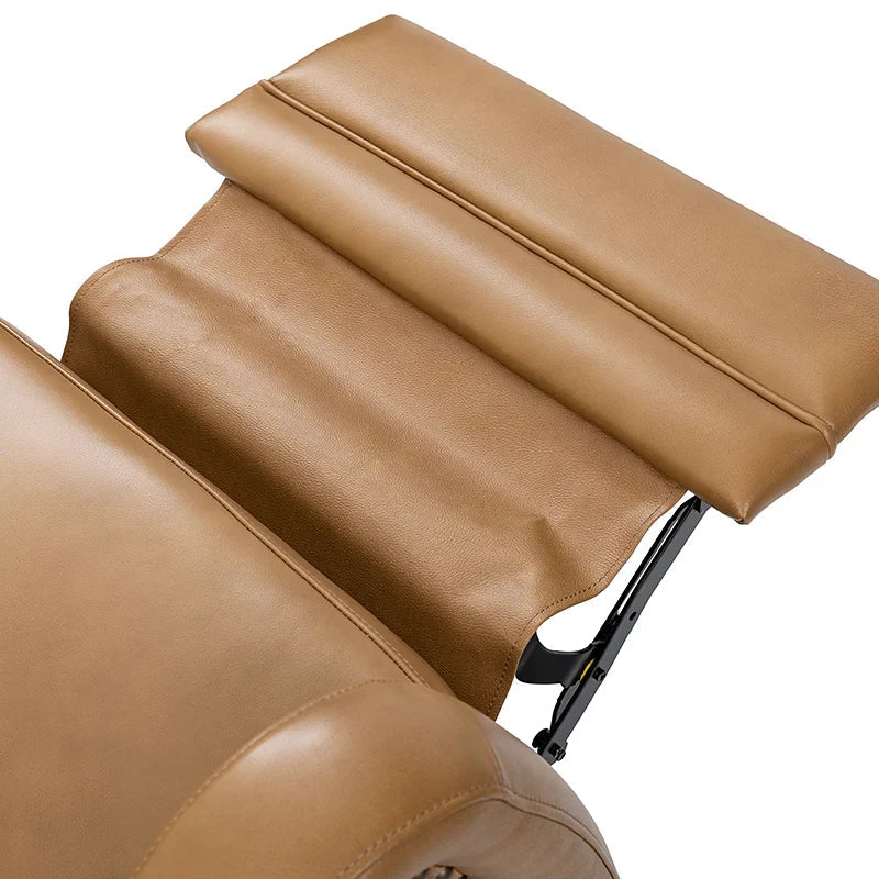 Amelia Genuine Leather Swivel Rocker Recliner