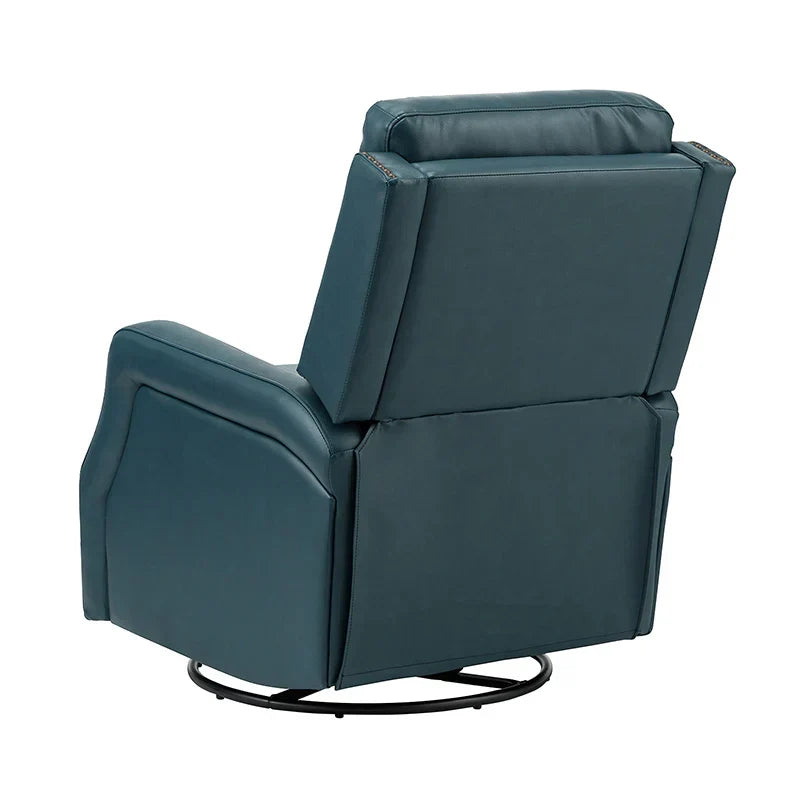 Benito 28.74" Wide Genuine Leather Swivel Rocker Recliner