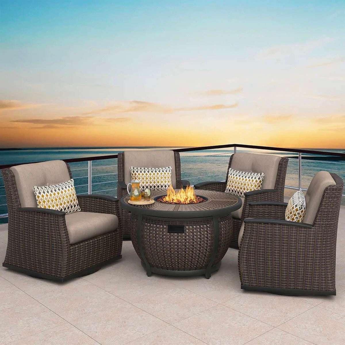 Agio Vermont 5-piece Fire Chat Set