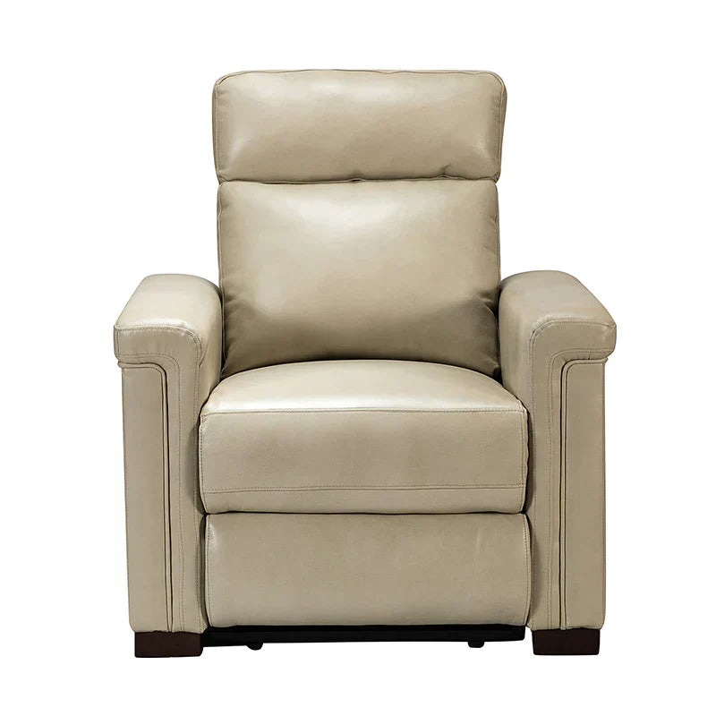 Lea 36.02" Wide Genuine Leather Power Recliner