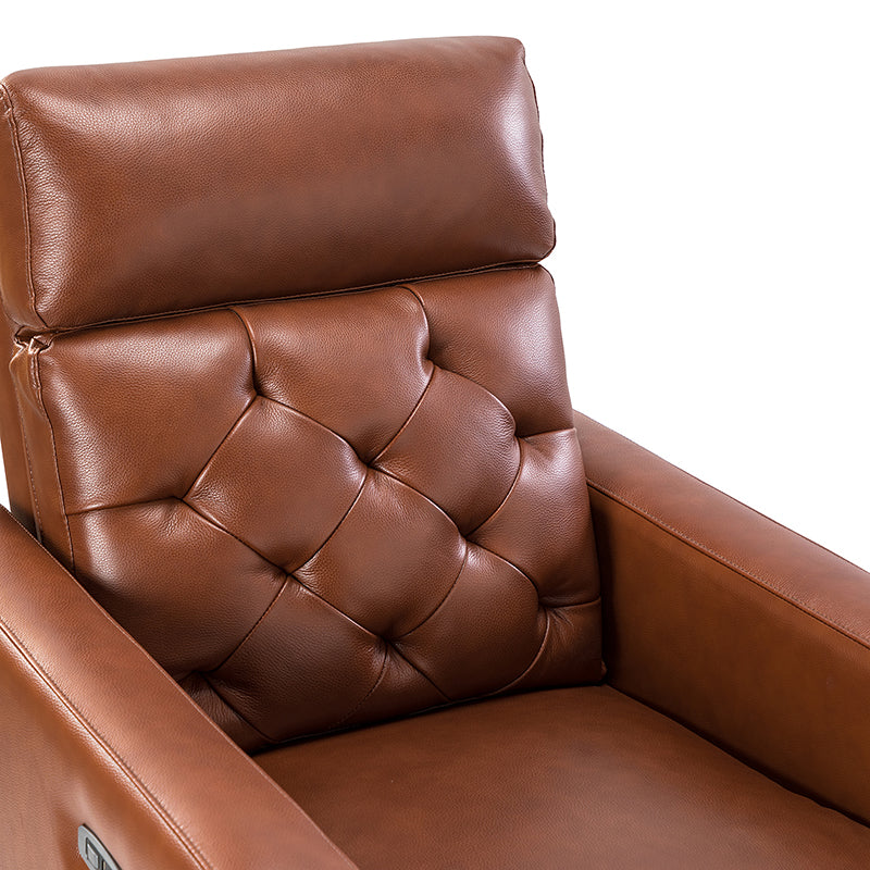 Carlota 31.5" Wide Genuine Leather Power Recliner