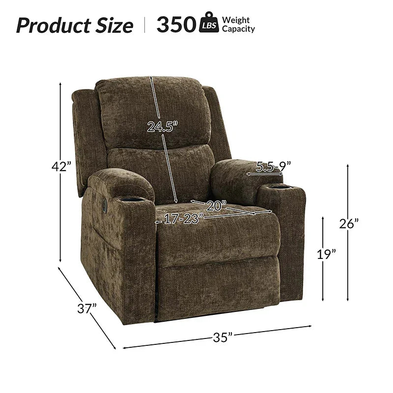 Jesper Dual Motor Lift Assist Recliner with Massage and Heat