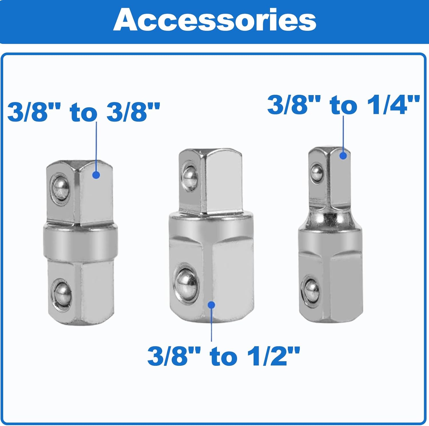 Offset Extension Wrench with Square Drive Adapters