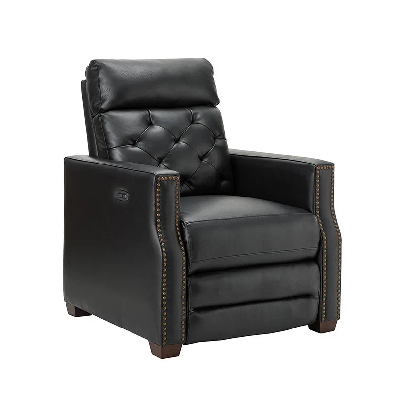 Carlota 31.5" Wide Genuine Leather Power Recliner