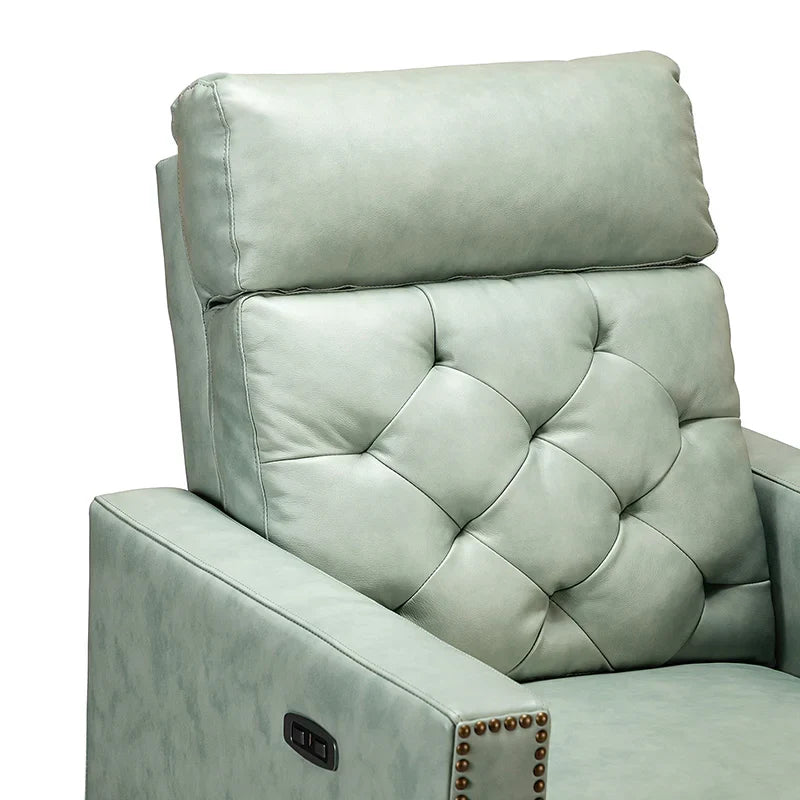 Carlota 31.5" Wide Genuine Leather Power Recliner