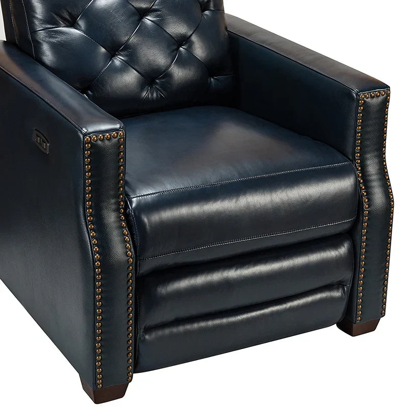 Carlota 31.5" Wide Genuine Leather Power Recliner