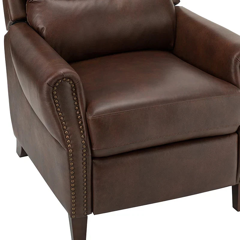 Rosaura 32.68" Wide Genuine Leather Manual Recliner