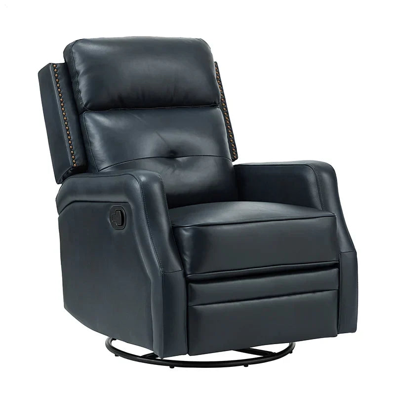 Benito 28.74" Wide Genuine Leather Swivel Rocker Recliner