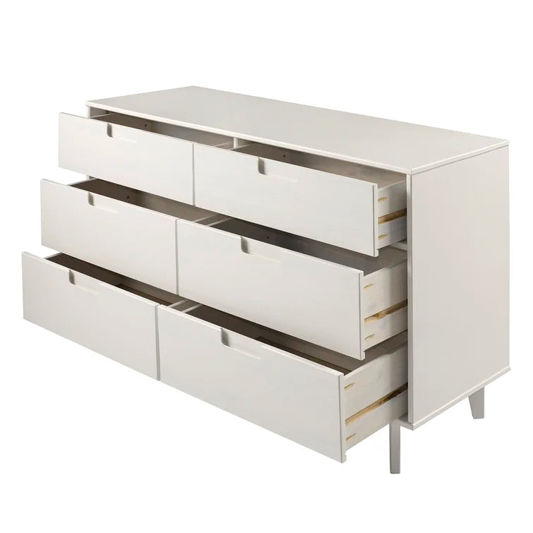 Yarber Groove 6 Drawer Double Dresser
