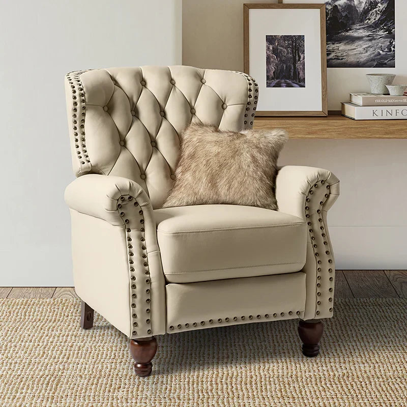 Gabrielle Genuine Leather Oversized Recliner